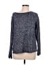 Theory Tweed Blue Pullover Sweater Size M - photo 1