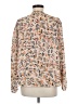 CAbi 100% Polyester Print Tan Long Sleeve Blouse Size M - photo 2