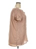 Perseption Concept Tan Short Sleeve Blouse Size 2X - photo 4