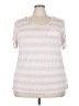 Gloria Vanderbilt Pink Short Sleeve Top Size 3X - photo 1