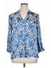 Alice + Olivia Floral Blue 3/4 Sleeve Blouse Size XL - photo 1