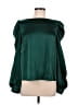 Lulus 100% Polyester Green Long Sleeve Blouse Size M - photo 1