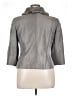 Adrianna Papell Solid Gray Blazer Size 14 - photo 2