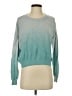 Splendid Color Block Teal Pullover Sweater Size S - photo 1