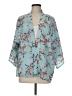 Do Everything in Love 100% Polyester Blue 3/4 Sleeve Blouse One size - photo 1
