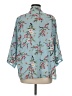 Do Everything in Love 100% Polyester Blue 3/4 Sleeve Blouse One size - photo 2