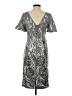 JS Collections 100% Polyester Metallic Silver Cocktail Dress Size 0 - photo 2