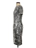 JS Collections 100% Polyester Metallic Silver Cocktail Dress Size 0 - photo 5