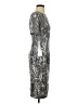 JS Collections 100% Polyester Metallic Silver Cocktail Dress Size 0 - photo 4
