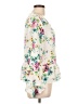 Laundry by Shelli Segal Floral Ivory 3/4 Sleeve Blouse Size M - photo 4