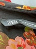 Zara Floral Black Long Sleeve Blouse Size M - photo 7