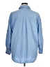 H&M Chevron-herringbone Blue Long Sleeve Button-Down Shirt Size XL - photo 2