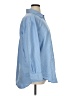 H&M Chevron-herringbone Blue Long Sleeve Button-Down Shirt Size XL - photo 4