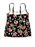 Lands' End Floral Black Swimsuit Top Size 8 - photo 2