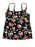 Lands' End Floral Black Swimsuit Top Size 8 - photo 1