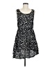 metaphor 100% Rayon Animal Print Black Casual Dress Size M - photo 1