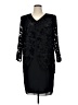 Patra Black Cocktail Dress Size 16 Petite - photo 1