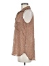 Pleione 100% Polyester Brown Sleeveless Blouse Size M - photo 5