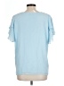Vince Camuto 100% Polyester Blue Short Sleeve Blouse Size L - photo 2