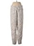 Athleta 100% Linen Print Gray Linen Pants Size 6 - photo 1