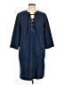 J.Jill Blue Casual Dress Size Lg Petite - photo 1
