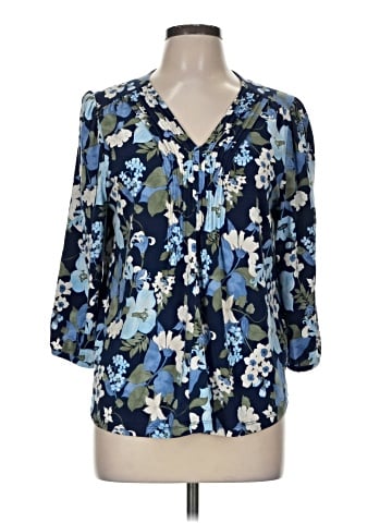 Lands' End 3/4 Sleeve Blouse (view 1)