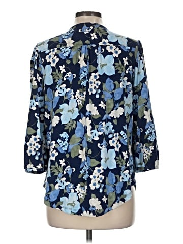 Lands' End 3/4 Sleeve Blouse (view 2)