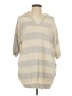 Easel 100% Cotton Gray Poncho Size L - photo 1