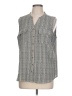 Croft & Barrow Tweed Gray Sleeveless Button-Down Shirt Size L - photo 1