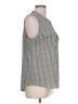 Croft & Barrow Tweed Gray Sleeveless Button-Down Shirt Size L - photo 4