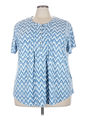 Rose + Olive Short Sleeve Blouse (view 1)