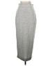 Express Solid Gray Casual Skirt Size XS - photo 1