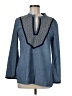 Tory Burch 100% Cotton Blue Long Sleeve Blouse Size 8 - photo 1