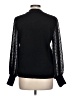 CeCe Black Long Sleeve Blouse Size L - photo 2