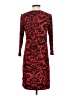 Chico's Print Red Casual Dress Size Sm (0) - photo 2