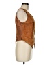DANIER 100% Leather Brown Vest Size M - photo 4