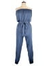 The Vanity Room 100% Polyester Solid Blue Jumpsuit Size XL - photo 1