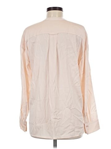Vince. Long Sleeve Silk Top (view 2)