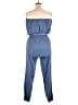 The Vanity Room 100% Polyester Solid Blue Jumpsuit Size XL - photo 2