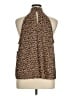 Bold Elements 100% Polyester Brown Sleeveless Blouse Size 1X - photo 2