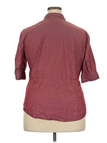 New York & Company 3/4 Sleeve Button-Down Shirt (view 2)