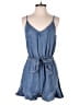 She + Sky Solid Blue Romper Size M - photo 1