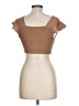 Japna Tan Short Sleeve Top Size L - photo 2