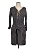 Spense Houndstooth Black Casual Dress Size 10 Petite - photo 1