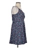 Blue Rain Hearts Blue Casual Dress Size S - photo 4