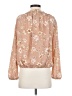 Elodie 100% Polyester Tan Long Sleeve Blouse Size S - photo 2