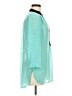 Truth NYC 100% Polyester Polka Dots Teal 3/4 Sleeve Blouse Size M - photo 4