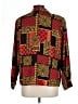 Talbots 100% Silk Print Red Silk Blazer Size 12 - photo 2