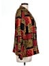 Talbots 100% Silk Print Red Silk Blazer Size 12 - photo 4