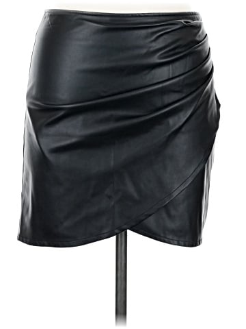 Shinestar Faux Leather Skirt (view 1)